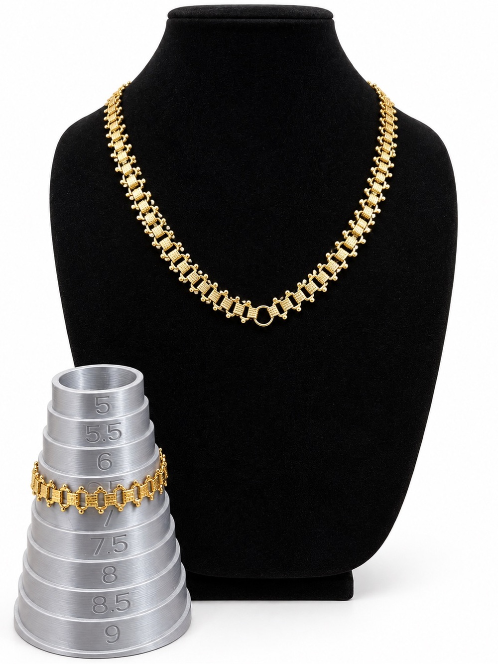 Vintage Sarah Coventry Gold-Tone Necklace & Bracelet Set (c. 1965–1975)
